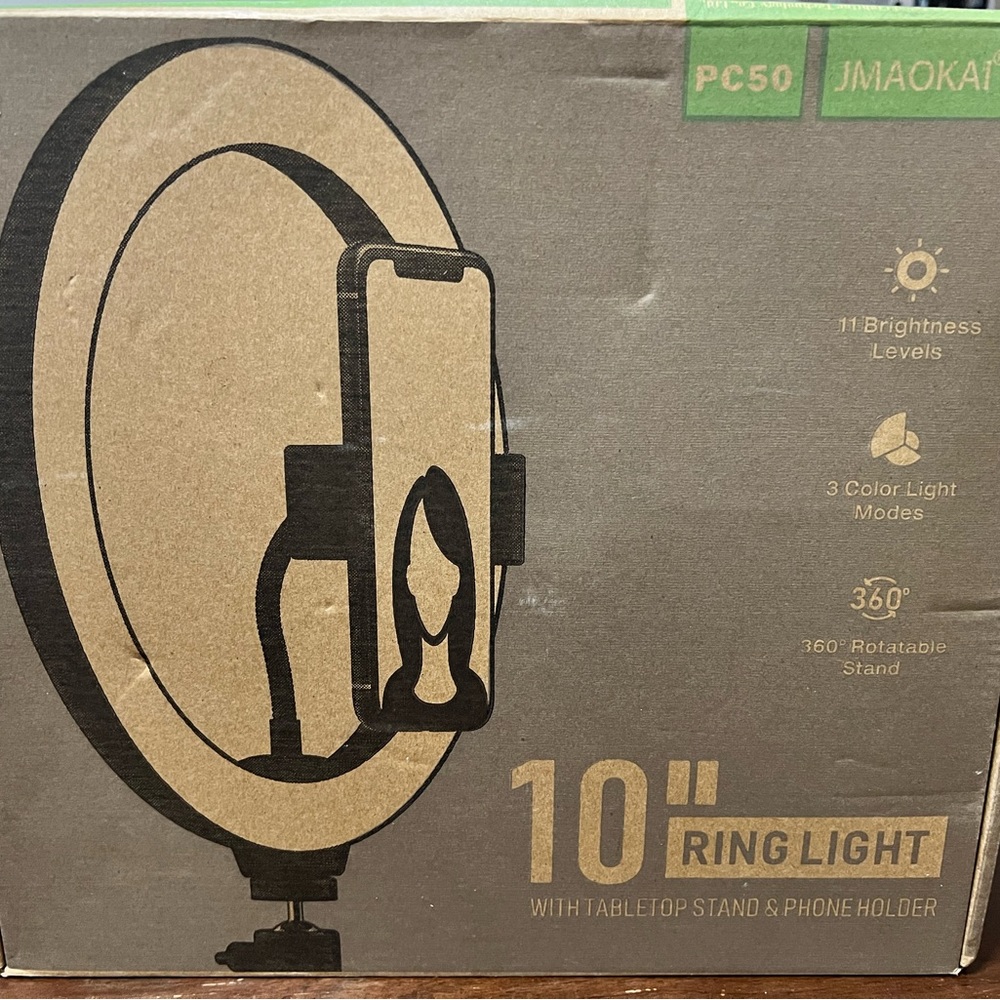 New JMAOKAI 10in Selfie Ring Light